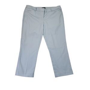 Willi Smith Women's Ankle Pants Size 10 Tapered Leg Trousers Stretch  Blue NWT